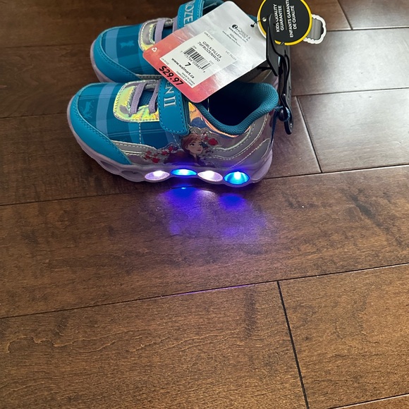 Disney Other - Girls' Blue Light-Up Disney Frozen Sneakers
